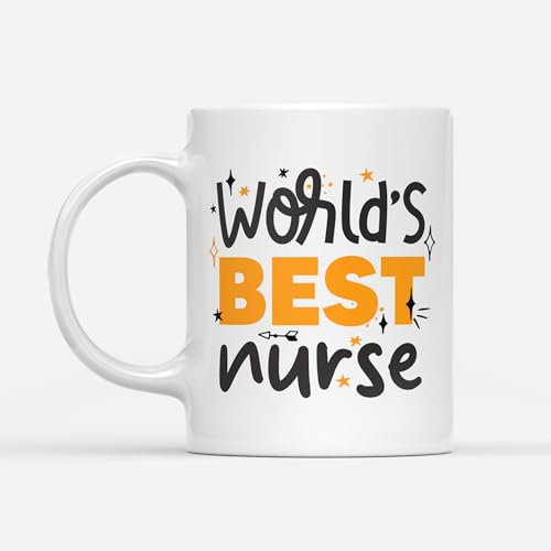 DV DESIGN 1 x World's Best Nurse Mug - Doctor House Fan Hobby Job Greatest Birthday Boys Girls Men Women Travel Drinks Cup #82721