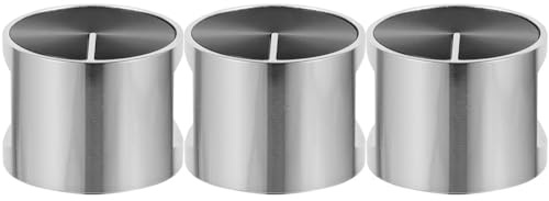 PAMINGONO 3pcs Zinc Alloy Gas Stove Knobs Replacement, Small Silver Cooker Control Knobs for Most Gas Stoves, Safe Reusable Parts for Home and Restaurant Use