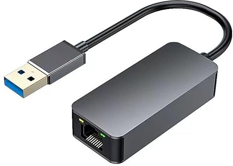 USB to Ethernet Adapter Comatible for Nintendo Switch, Foldable USB 3.0 to Gigabit Ethernet LAN Network Adapter, Supports Windows, Linux, Apple MacBook OS 10.11-12(Driver Required)