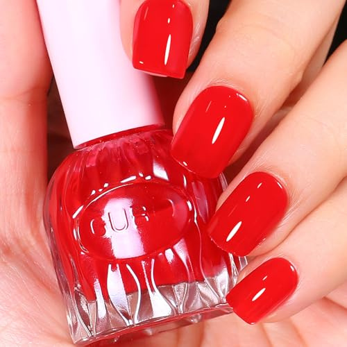 Major Dijit Quick-Dry Nagellack Ziegelrot – Ohne UV/HEMA, 10 ml
