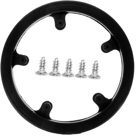 Fahrradkettenblatt Kettenradschutz 40 Zähne, 5-Loch für Kurbel | Kunststoff, Schwarz, 1 Stück, 17,5x17,5x1cm, für Pendeln bei Jedem Wetter