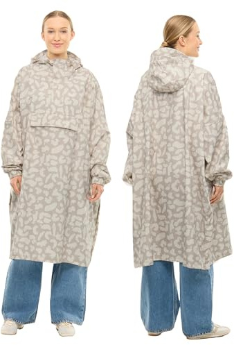LARKSON Regenponcho Damen Herren - Lykke - Regenmantel Regencape für Fahrrad Outdoor Festival - Wassersäule 10000 mm - Regenjacke Wasserdicht mit Verschweißten Nähten