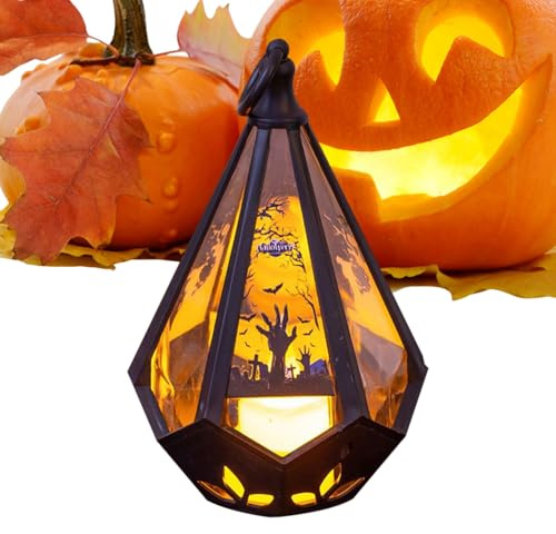 Halloween Lantern Decoration, Witch's Hand Castle Pendant Lamp - Battery Operated Children's Lantern Lamp for Lawn Path Party Camping Home Patio Courtyard Garden Halloween Outdoor Decoration - For
