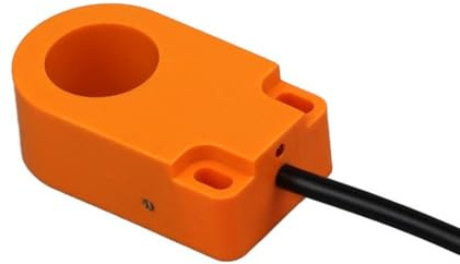 Näherungsschaltersensor für Metallerkennung, hohe Empfindlichkeit, 65 mm ringförmig für RING, DC 12–24 V, NPN/PNP-Ausgang, LED-Anzeige, für orangefarbenes ABS-Gehäuse, kompatibel mit