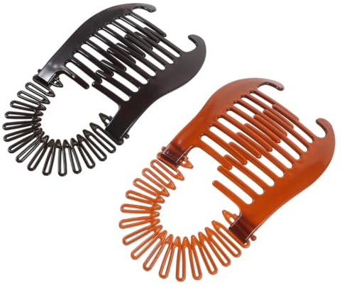 CANIGHT 2 Pièces Pinces Banane pour Cheveux Épais en Abs Prise Sécurisée, Maintien Ferme pour Femmes, Accessoire Coiffure Pratique et Élégant pour Cheveux Longs
