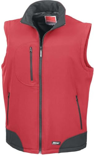 Ergebnis Softshell-Weste R123 A, Größe L rot/schwarz