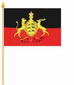 5 Stockflaggen Königreich Württemberg 30 * 45 cm von Yantec