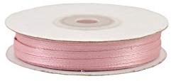 Satinband 3mm x 50m Rolle - FARBAUSWAHL in 3/6/12/18/25/38/50/75/100mm - farbecht & waschbar - Schleifenband für Hochzeit - Geschenkband zum Verpacken Basteln Dekorieren - Altrosa 158
