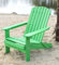 DanDiBo Strandstuhl aus Holz Grün Gartenstuhl klappbar Adirondack Chair Sonnenstuhl