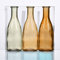 Sandra Rich 3er Pack Flaschenvasen Bottle H. 18,5cm D. 6,5cm gelb orange Glas