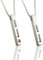 Grancey 3D Bar Necklace Personalised with Birthstone and 4 Names in 925 Sterling Silver Rose Gold Plating—Engraved Vertical Bar Necklace for Women Mother Girl