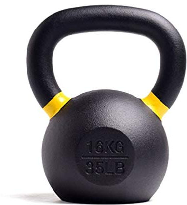 Kettlebells AGYH Schwarz Gusseisen Kettle, Schwerlastkrafttraining, Verwendet for Squat Liegestütze Gewichtheben Übungen, Leicht Zu Tragen, 16kg / 35.2lb