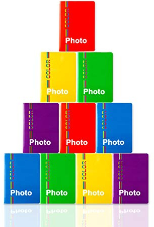 10 MiniAlbum 10 x 15, insgesamt 400 Fotos, Einband aus Karton, New Edition. Made in Italy (10, 10 x 15).