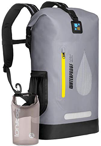 IDRYBAG 30L wasserdichter PVC-Rucksack, schwimmender Rucksack für Herren, Trockentasche für Kajakfahren, Kanufahren, Bootfahren, Camping, Wandern