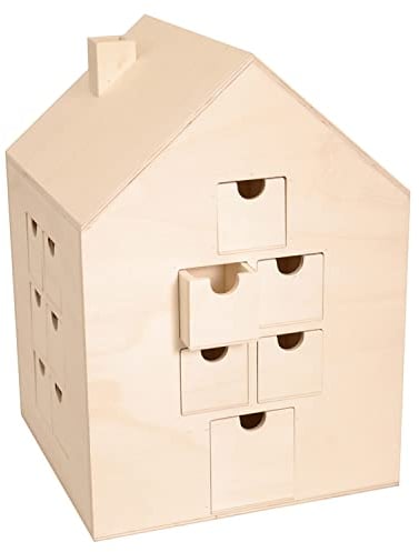 Artemio 14003547 Adventskalender Haus zum Dekorieren