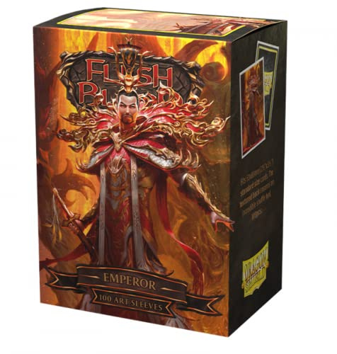 Dragon Shield | Flesh & Blood Art Sleeves | 100 CT - Smooth & Tough Premium TCG Sleeves | Compatible with Pokemon, One Piece & Magic the Gathering | Emperor