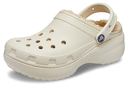 Crocs Classic Platform Lined Clog 36-37 EU Bone