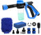 STANEW Multifunktionale Auto Wasserpistole,Niedriger Druck Reinigung Schaum Pistole,Schaum Waschpistole für Auto, Haus, Garten，und 2 Arten von Autowaschtüchern