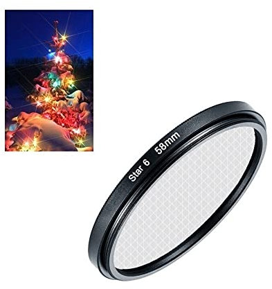 Camera Lens Star Filter 37mm 6 Points Star Filter For Panasonic Lumix DC G100 Mirrorless Camera with G Vario 12-32mm f/3.5-5.6 ASPH Lens