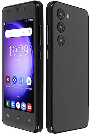 Shanrya Smartphone S23+ 5,0 Pouces, Système de Navigation 3 en 1 Double Carte Double Veille 4 Go de RAM 32 Go de ROM 3G pour la Vie Quotidienne (Prise UE)