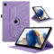 Hülle für Samsung Galaxy Tab A8 2021/2022 10.5 Zoll (SM-X200/SM-X205), Premium PU Leder Multi-Winkel 360 Grad Drehbare Leichte Schutzhülle, Rotating Case Cover mit Stand Funktion - Lila