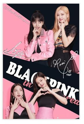 Kpop Poster Blackpink 26 Leinwandposter, Wandkunst, Dekordruck, Bild Gemälde für Wohnzimmer, Schlafzimmer, Dekoration, ungerahmt, 30 x 45 cm