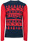 FOCO NFL Ugly Sweater Xmas Pullover New England Patriots - XL