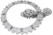 Haofy Hängende Zahnrad Uhr, Mechanische 3D-Drehstunden-Rad-Wanduhr für Home-Office-Dekor (Silver)