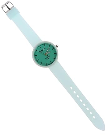 SAFIGLE Silicone Sportuhr Für Damen Einfache Armbanduhr Grün Modisch Bequem Für Sport Und Alltag Aus Hochwertigem Silikon Leicht Und Wasserfest