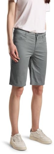 STREET ONE Damen A377225 Bermuda Shorts, Light mud Green, 34