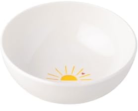 Villeroy & Boch – With Love Müslischale Weiß Hello Sunshine, Spülmaschinenfest, Mikrowellensicher, Schale Sonne, Bowl, Schüssel klein, Salatschüssel, Suppenschüssel, Geschenk, Premium Porzellan