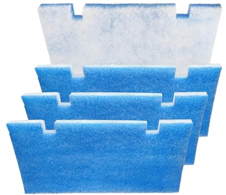 Carkio RV Air Conditioner Filters, 7.5 x 14 AC Filter Replacement Filters Compatible with Coleman Mach RV AC 125G MERV6, Blue A/C Unit RV Foam Pad for Camper Grille Travel Trailer, 4 Pack
