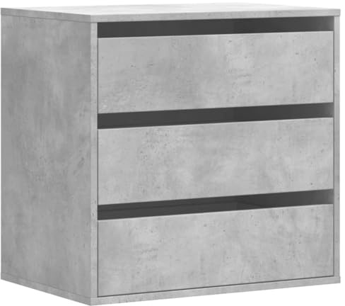 vidaXL Kommode Betongrau 60x41x58 cm Holzwerkstoff