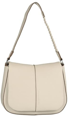 TOM TAILOR Denim Neda Damen Satteltasche Umhängetasche Klein Weiß