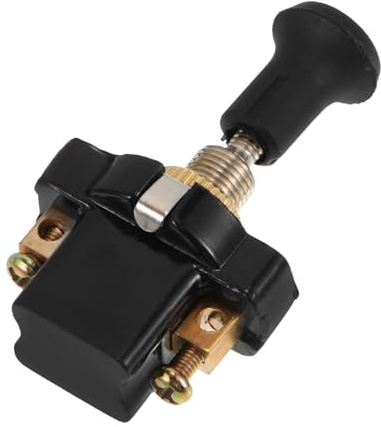 Universeller Scheinwerferschalter 12v24v für Lkw Umbauten | Zugbetätigung, Schwarz, Metall Pvc Abs, Einfache Montage, Ersatz für Lichtschalterknöpfe Zufälliger Stil