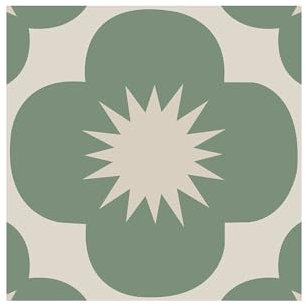 Lukery 20 Pezzi Piastrelle Adesive Cucina, Pavimento PVC Adesivo Staccare e Attaccare, Fiori in Tinta Unita Piastrelle Adesive Bagno, Impermeabile Piastrelle Adesive (20x20cm,Fiore Verde)