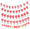 TINEASUR 5St frohes neues jahr latte art wandverkleidung new year decoration wiederverwendbares banner des neuen jahres 2021 Neujahrsbanner weihnachtsdeko chinesisches neujahrsbanner Vlies