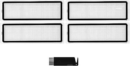 Nilnyvda Compatible con Xiaomi Robot Vacuum S10+ / S10 Plus Robot Aspiradora Repuestos Cepillo Lateral Principal Filtro Hepa Reemplazo de Paños de Fregona(Set 12)