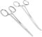 APOMOONS 2 pièces pince à piercing, pince a clamper infirmiere, pince de pêche avec design en dents de scie pour tirer les poils d'animaux, pêche à la pince (12.5cm)