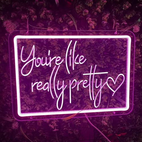 GSHIXIN You're Like Really Pretty Neon Sign For Wall Decor, LED Neon Sign - Ideal for Nail Salons & Home Decoration
