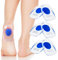 3 Paires Talonnettes en Gel Epine Calcaneenne Silicone Talonette, Soulage Douleurs Pieds Semelle Talon, Tendinite et Fasciite Plantaire Orthopédique Coussinet pour Homme et Femme,S