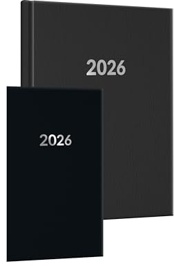 Buchkalender-Set: Buchkalender & Wochenplaner 2026 schwarz: Praktisches 2er-Set