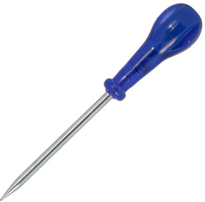 LABOR - Punteruolo Lama Tonda 6x90 mm – Punta in Acciaio e Impugnatura Ergonomica in Plastica – Per Marcatura, Foratura, Bricolage e Lavori Manuali