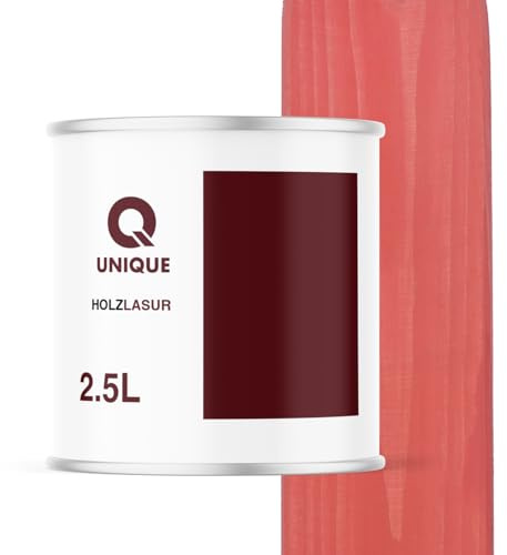 Q UNIQUE Holzlasur Seidenmatt 2,5L | Farbe: Olivgrün | Holzschutz für außen & innen | UV-beständig & wetterfest | Für Zäune, Möbel, Terrassen, Holzfassaden