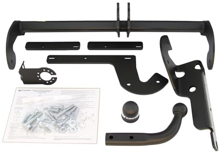 RIDIGO Anhängerkupplung starr für Toyota Yaris 3 III XP13 FL 3/5-Tür Fließheck (_P15_) (außer Hybrid) 08/2014-2020 mit universalem E-Satz 13-polig