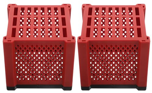 SEWOART 2 Stück Trogreiniger Würfel Aquarium Kanisterfilter Medium Aquarium Filter Medium Teichfilter Würfel Filterkartusche Rotes PVC