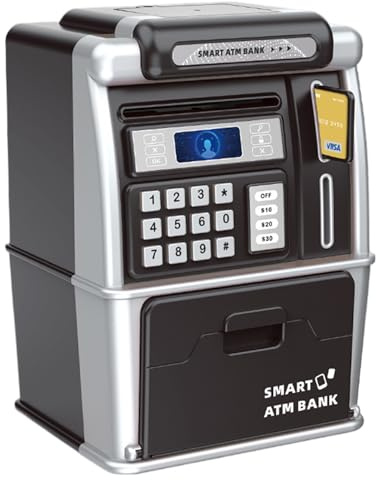 Money Bank Kids, -ATM Machine Kasse, Elektrisches Geld geschützt durch, Passwort Spiele Neuheit Erkennung der | Kids, ATM Machine Passwortgeschützter elektrischer Geldkasten - Spiele