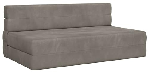 vidaXL Klappsofa Bett Hellgrau 152 x 86,5 x 60 cm Stoff