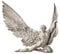 Design Toscano NG33636 Icarus Winged Man Wall Sculpture, Polyresin, Ancient Ivory, Living Room, 28 cm