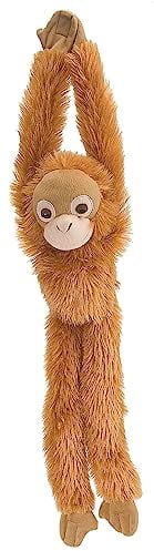 Wild Republic 14469 15254 Hanging Monkey Orang Utan Plüsch Affe, 51 cm, Orangutan, 20, Braun